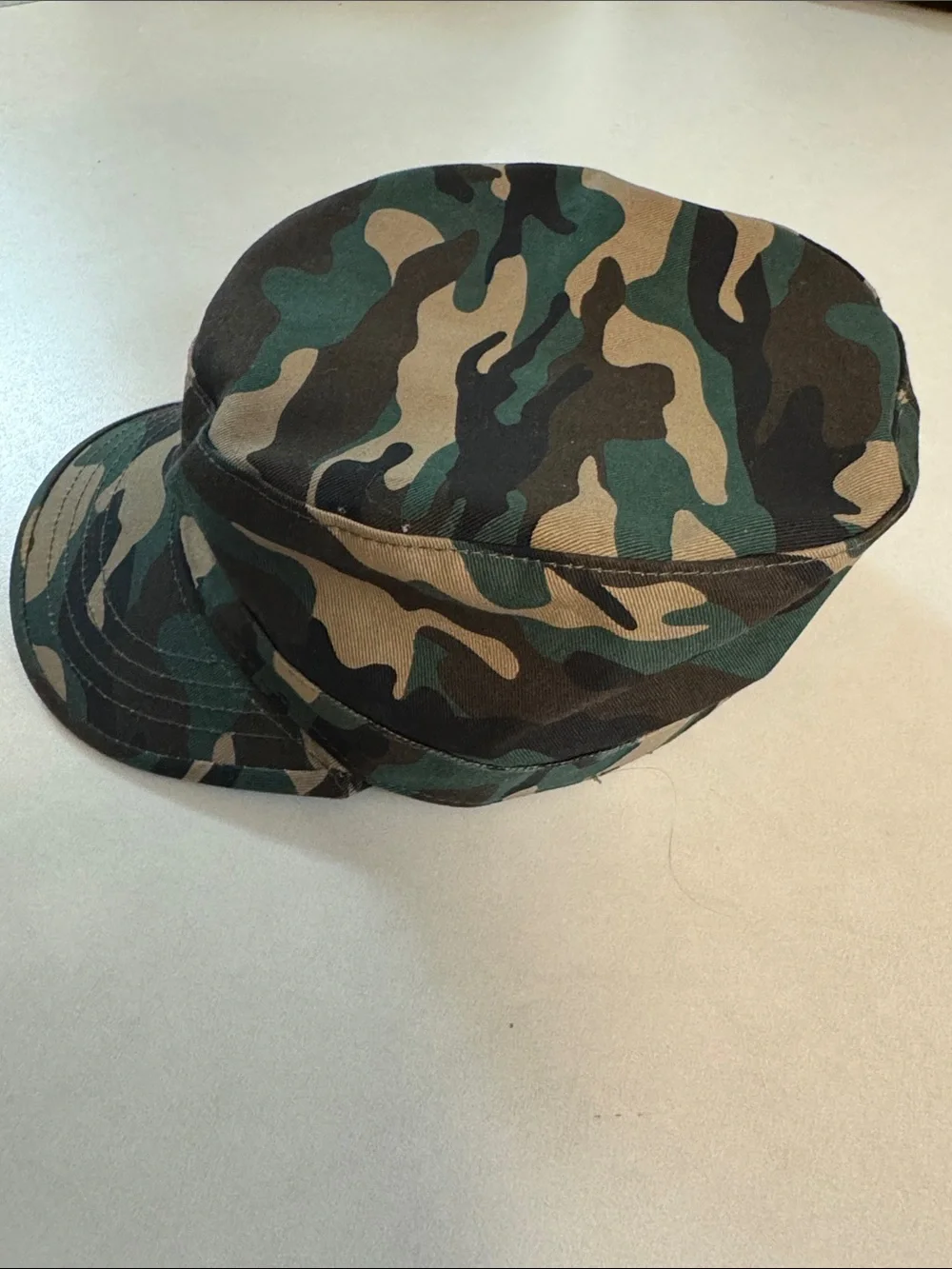 KBETHOS Camo Patchwork Cap in Green/Tan/Black